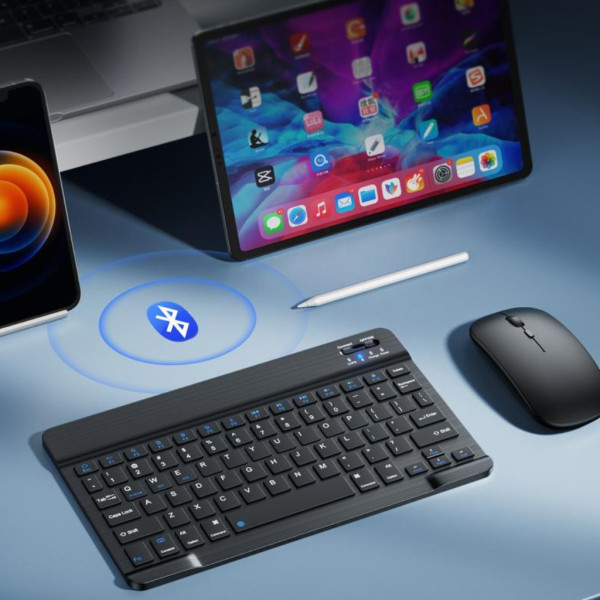 Клавіатура та миша AND 5370 бездротовий Bluetooth комплект для ноутбука чорний