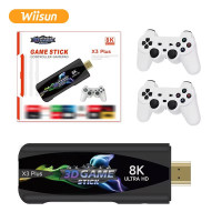Ретро ігрова приставка Game Stick X3 Plus 8K HDMI з бездротовим геймпадом