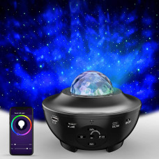 Нічник проєктор AND 991 LED світильник з Bluetooth колонкою