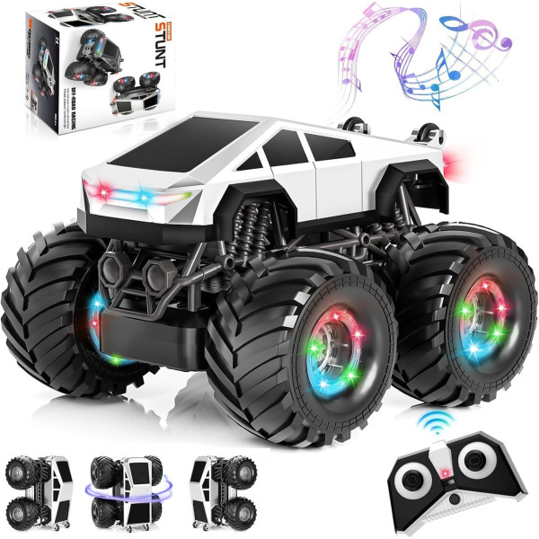 Машинка трюковая LH-C096 RC внедорожник Cybertruck вращение 360°