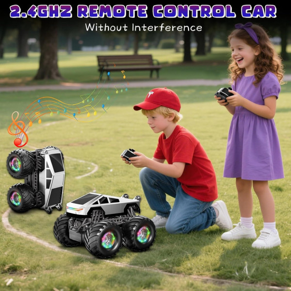 Машинка трюковая LH-C096 RC внедорожник Cybertruck вращение 360°