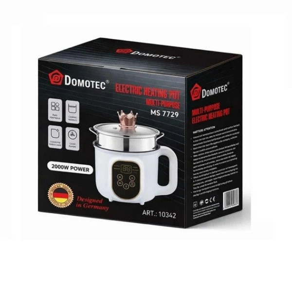 Электрокастрюля DOMOTEC MS-7729 1.8 л для приготовления пищи антипригарная