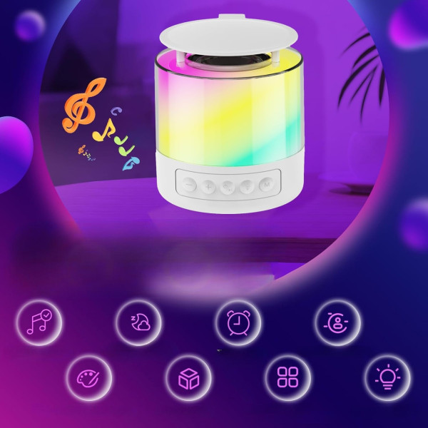 Акустика портативна K19 Bluetooth колонка з підсвіткою й мікрофоном