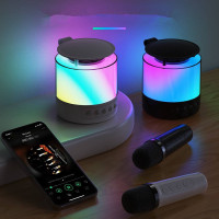 Акустика портативна K19 Bluetooth колонка з підсвіткою й мікрофоном