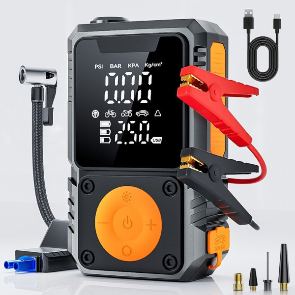 Компрессор для авто De-FX391 150 PSI портативный насос цифровой