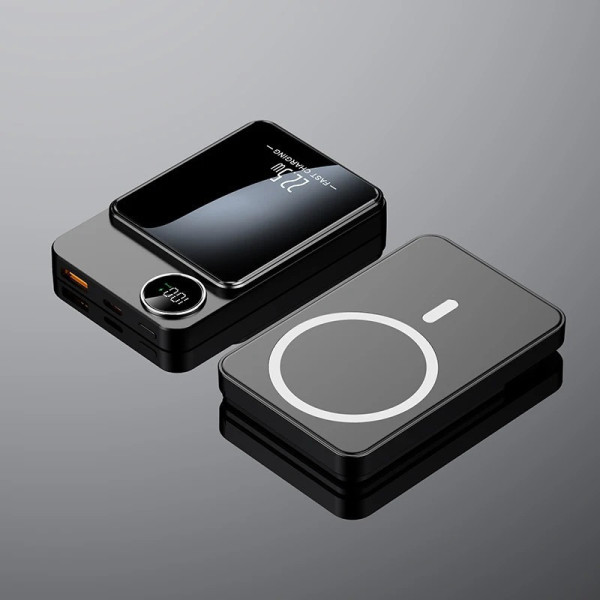 Внешний аккумулятор Q9 5000 mAh беспроводной power bank Type-C быстрая зарядка