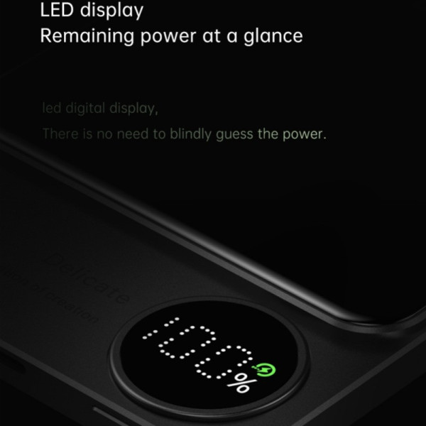 Внешний аккумулятор Q9 5000 mAh беспроводной power bank Type-C быстрая зарядка