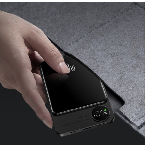 Внешний аккумулятор Q9 5000 mAh беспроводной power bank Type-C быстрая зарядка