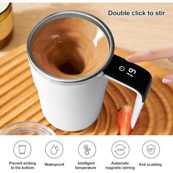 Автоматическая кружка 380 мл self stirring mug USB термокружка