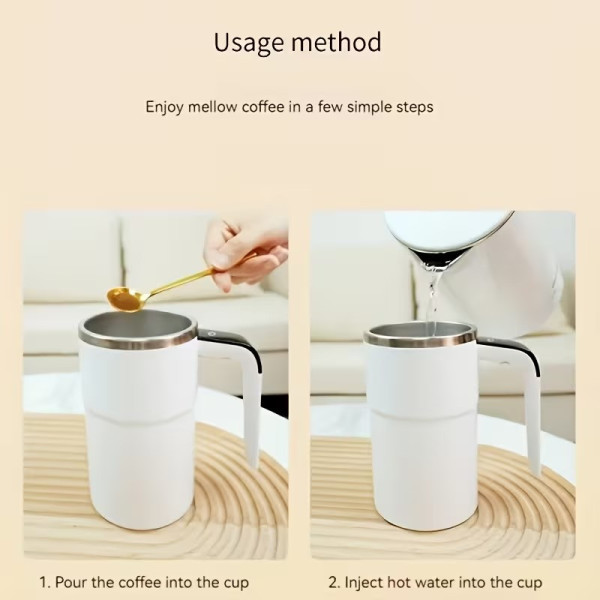 Автоматическая кружка 380 мл self stirring mug USB термокружка
