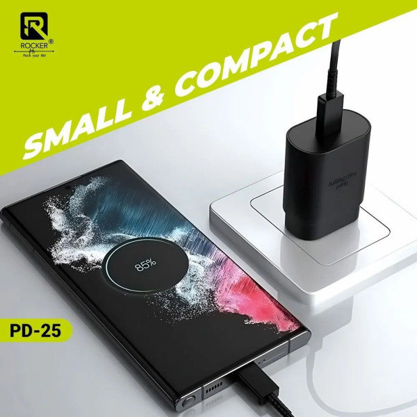 Зарядний USB-C 25W PD 9173 блок живлення для смартфонів і планшетів
