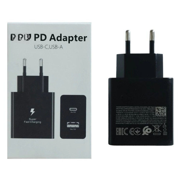 Зарядний USB-C 25W PD 9173 блок живлення для смартфонів і планшетів