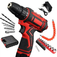 Шурупокрут KRAFFTEC 24V акумуляторний із комплектом насадок для робіт