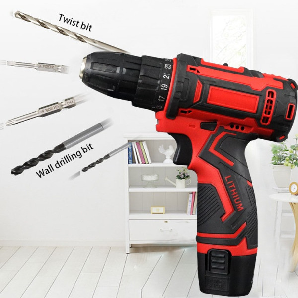 Шуруповерт KRAFFTEC 24V аккумуляторный с комплектом насадок для работ