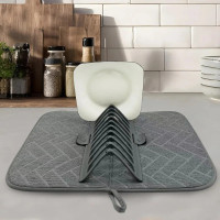 Сушарка Dish Drain Rack для кухні з килимком для посуду
