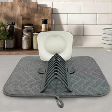 Сушарка Dish Drain Rack для кухні з килимком для посуду