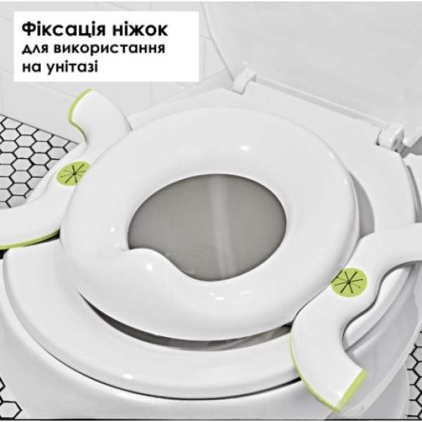 Дорожный горшок 2 в 1 для детей складной с накладкой