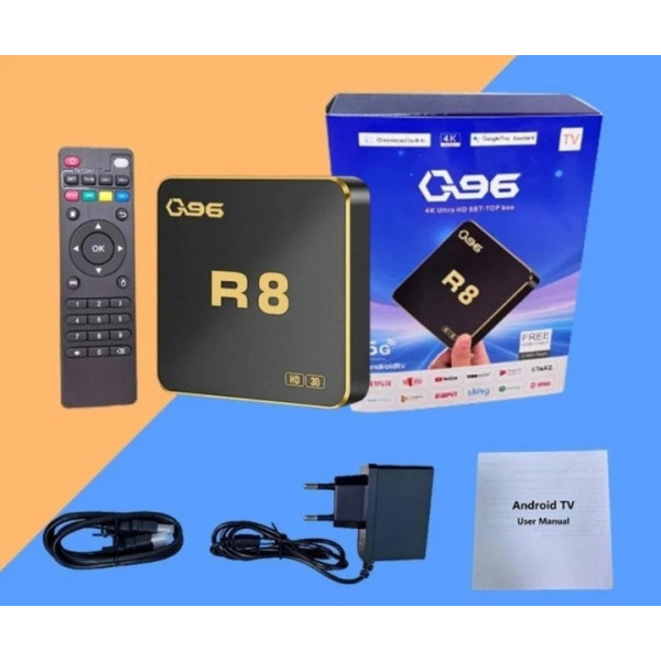 ТВ бокс Q96 R8 4K Android 12 медиаплеер для телевизора