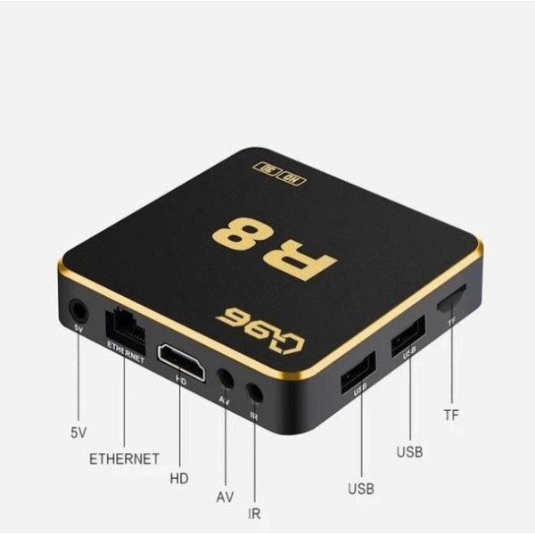 ТВ бокс Q96 R8 4K Android 12 медиаплеер для телевизора