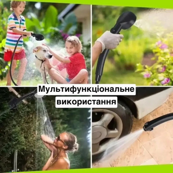 Душ для кемпинга Lixada 9000 mAh с насосом портативный