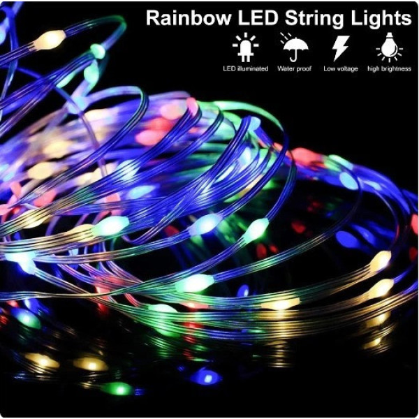 Гирлянда RGB 5 м LED Bluetooth подсветка для комнаты