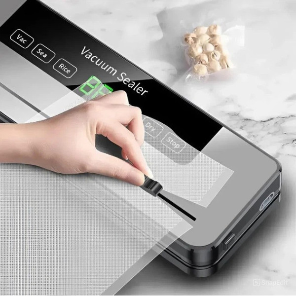 Упаковщик вакуумный для продуктов с дисплеем кухонный вакууматор для герметизации