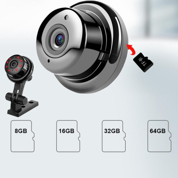 WiFi камера V380 P2P IP 1080p компактная камера наблюдения с удаленным доступом