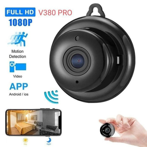 WiFi камера V380 P2P IP 1080p компактная камера наблюдения с удаленным доступом