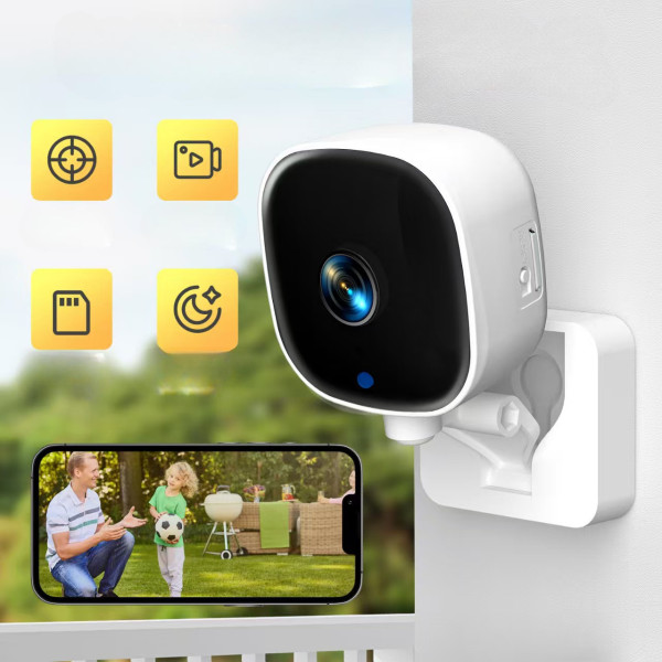 Wi-Fi камера K7 1080P мінікамера спостереження для дому біла