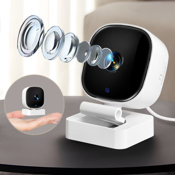 Wi-Fi камера K7 1080P мінікамера спостереження для дому біла