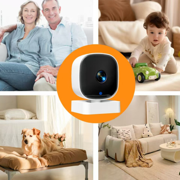Wi-Fi камера K7 1080P мінікамера спостереження для дому біла