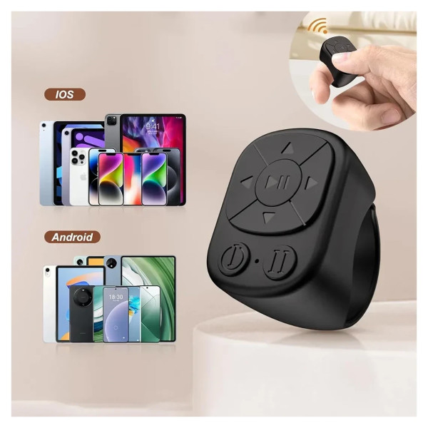 Кольцо пульт Bluetooth для смартфона управление фото и пролистыванием