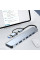 Разветвитель USB Type-C 7в1 хаб мультипортовый для ноутбука серый