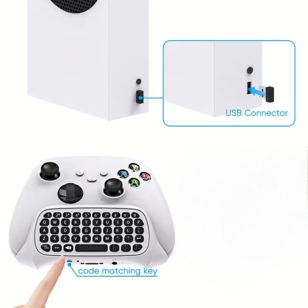 Клавіатура для контролера PS5 DualSense Bluetooth chatpad з аудіороз'ємом і динаміком