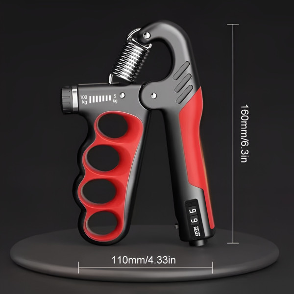 Тренажер кистевой Grip Strengthener с настройкой нагрузки и счетчиком повторений