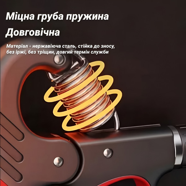 Тренажер кистевой Grip Strengthener с настройкой нагрузки и счетчиком повторений