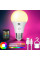 LED лампа E27 A65 аккумуляторная RGB с пультом и встроенным аккумулятором