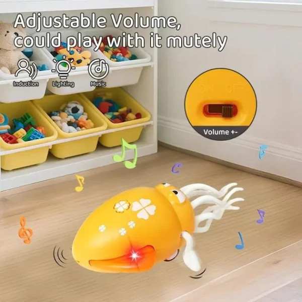 Игрушка кальмар AND 5493 танцующий музыкальный с эффектами