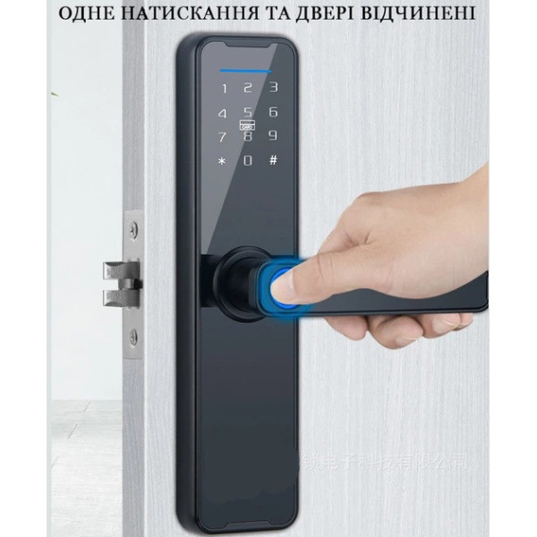 Дверной замок AND 5323 5575 умная ручка с биометрией и Bluetooth доступом