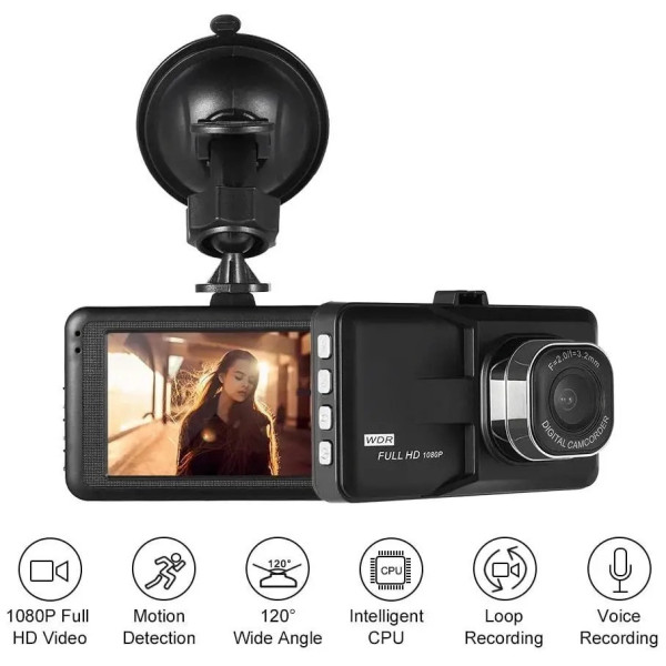 Камера в авто DVR Q06 відеореєстратор Full HD автомобільний AND 5557