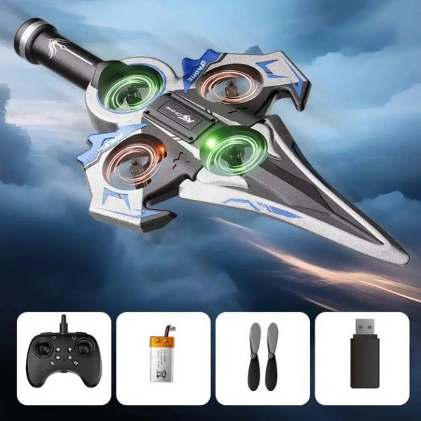 RC дрон KS-199 летающая игрушка с подсветкой для детей и взрослых