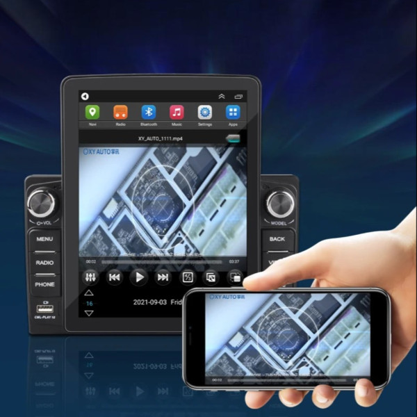 Автомобильная магнитола 2DIN Android 9582A сенсорный экран 9.5", мультимедийный плеер CarPlay Android Auto GPS WiFi Bluetooth