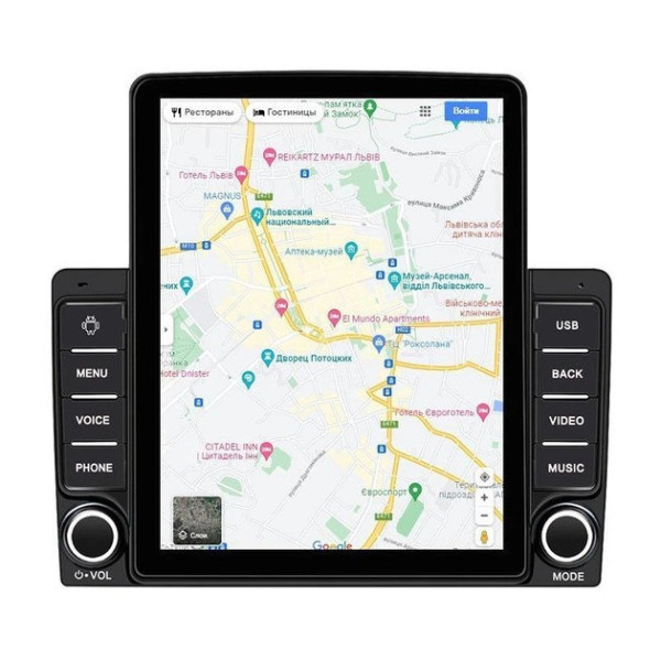 Автомобильная магнитола 2DIN Android 9582A сенсорный экран 9.5", мультимедийный плеер CarPlay Android Auto GPS WiFi Bluetooth