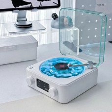Нічник Vinyl Waves Player з ефектом морських хвиль, LED-лампа з Bluetooth колонкою
