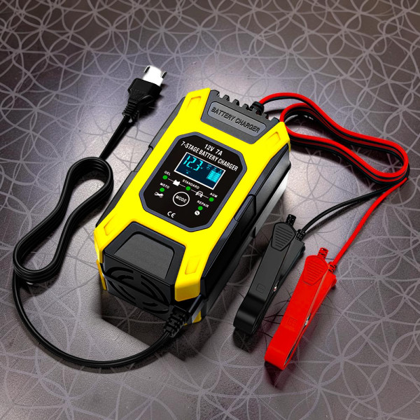 Зарядний для акумулятора Pulse Battery Charger 7A автоматичний, пристрій для авто АКБ