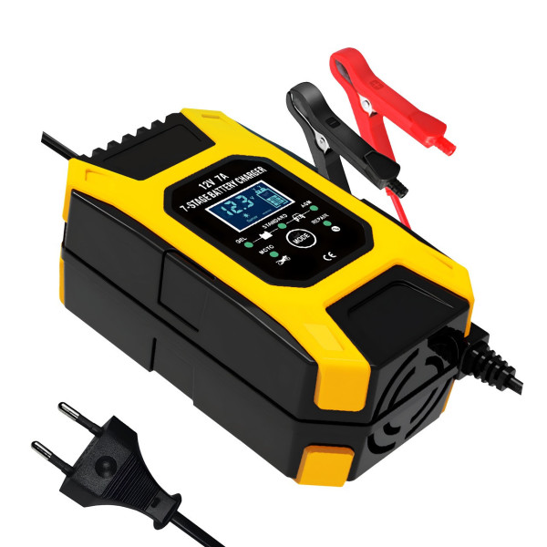 Зарядний для акумулятора Pulse Battery Charger 7A автоматичний, пристрій для авто АКБ