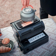 Газовая печь 2в1 1300W туристическая с функцией обогрева и приготовления пищи