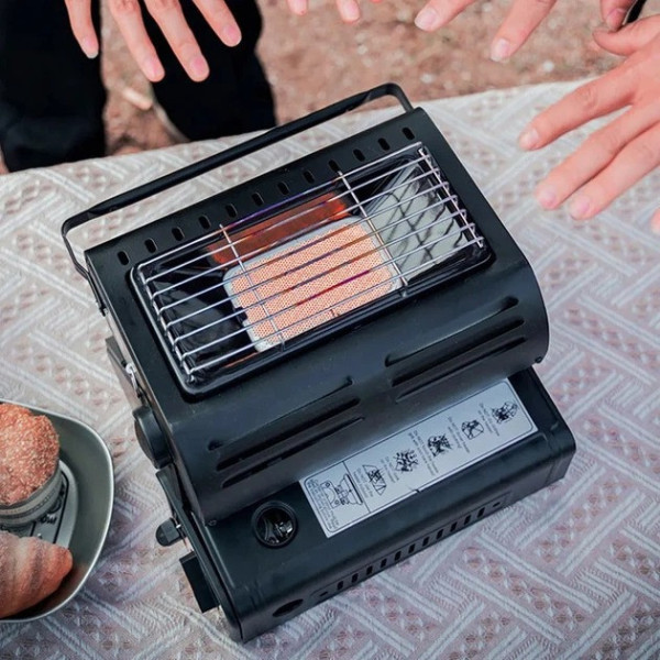 Газовая печь 2в1 1300W туристическая с функцией обогрева и приготовления пищи