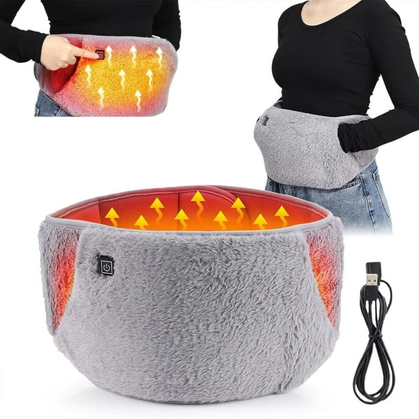 Пояс із підігрівом Warm Stormach USB, електрична грілка для талії 3 режими
