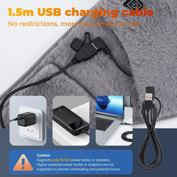 Пояс із підігрівом Warm Stormach USB, електрична грілка для талії 3 режими